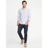 Old Navy Regular-Fit Built-In Flex Everyday Oxford Men's Shirt -Violet