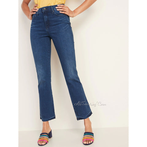 High-Waisted Slim Wide-Leg Jeans for Women, Old Navy