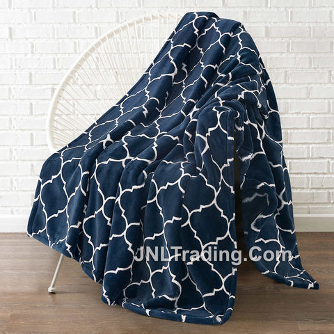 NEW MONTE & JARDIN Luxury Collection Ultra Plush Throw Soft Warm Modern  Blanket