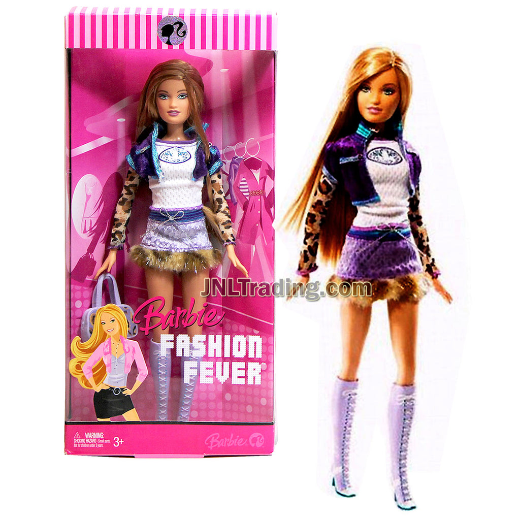 Year 2007 Barbie Fashion Fever Series 12 Inch Doll Summer In Leopard