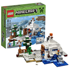 NEW LEGO 21120 Minecraft The Snow Hideout STEVE Minifigure Wood Pickaxe  Sword 