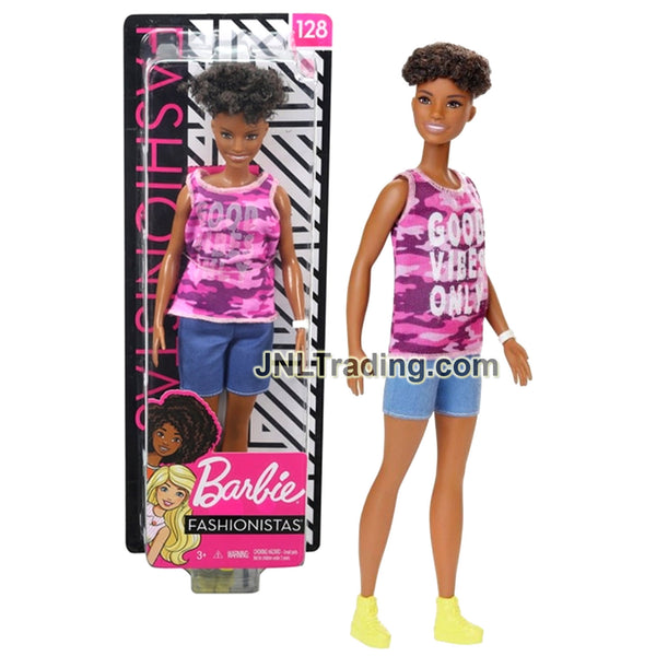 Year 2018 Barbie Fashionistas 12 Inch Doll #128 - African American Mod ...