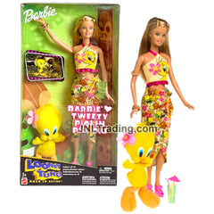 Year 2003 Barbie Looney Tunes Back in Action Series 12 Inch Doll Set -  Barbie Loves Tweety Piolin Piu-Piu