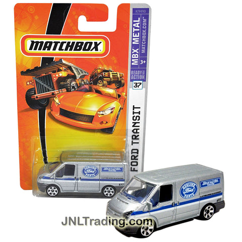 Year 2007 Matchbox MBX Metal Series 1:64 Scale Die Cast Car Set #37 -  Silver Service Van FORD TRANSIT