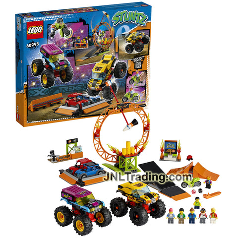 Year 2021 Set Monster with Lego 2 - SHOW 60295 Series STUNT City Trading JNL ARENA –