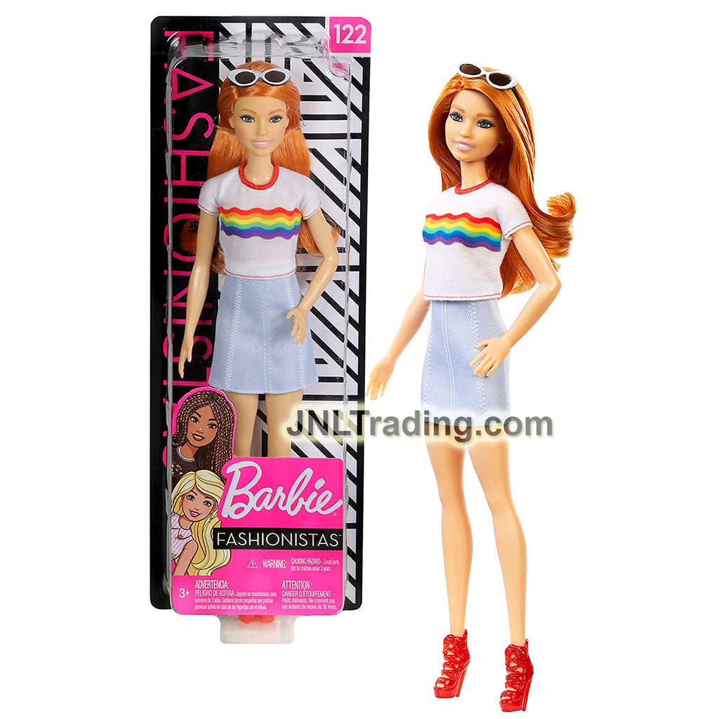 Year 2018 Barbie Fashionistas Series 12 Inch Doll 122 Caucasian Mod Jnl Trading 