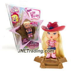 MGA Entertainment Bratz Itsy Bitsy Hair Flair Series 2-1/2 Inch Doll -  Country Stars CLOE with Cowgirl Hat, Star-Shaped Base and Hairbrush