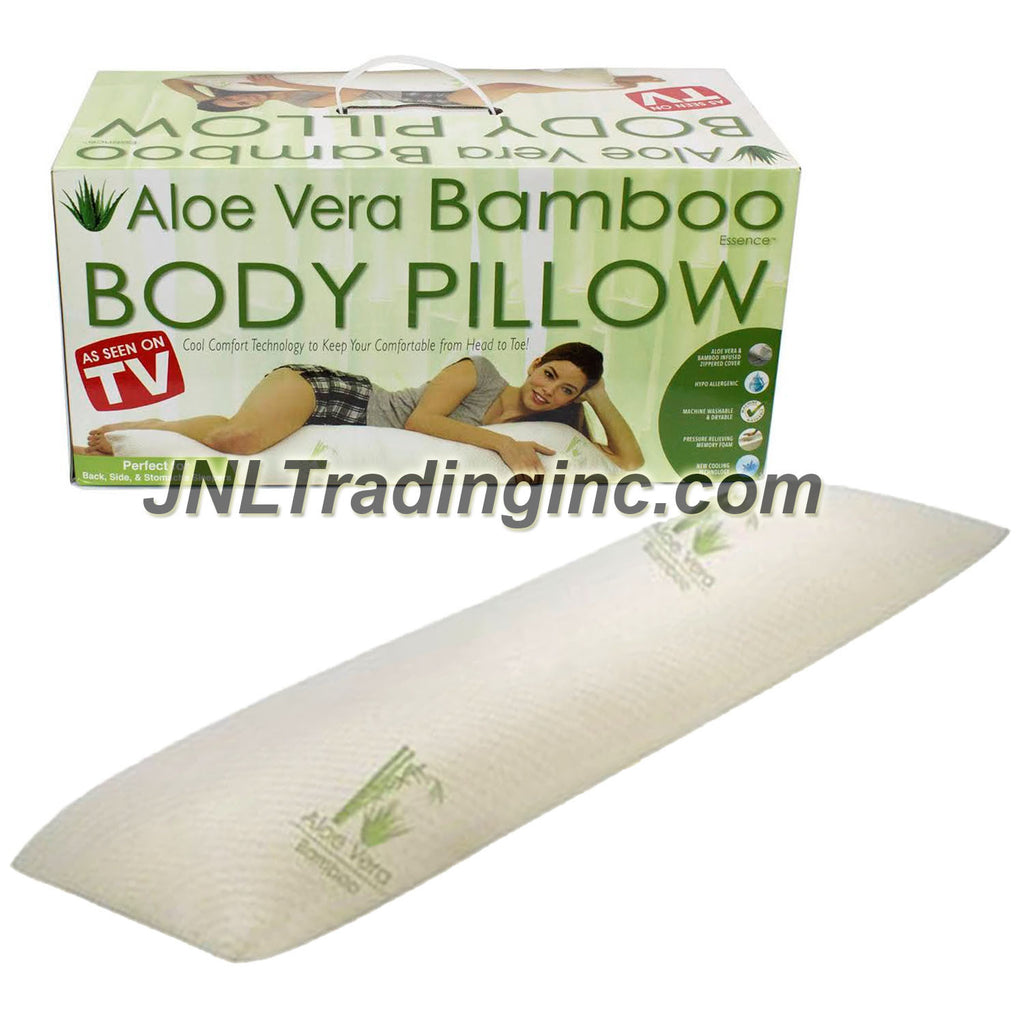 As Seen on TV Aloe Vera Bamboo Body Pillow with Pressure Relieving Mem ...