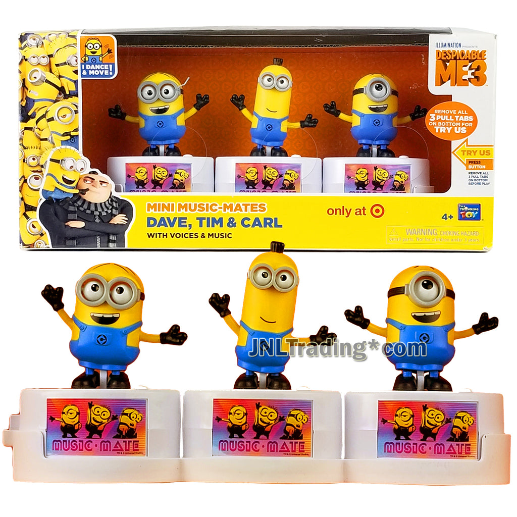 Despicable Me 3 Exclusive Series Mini Music-Mates Figure - DAVE, TIM a ...