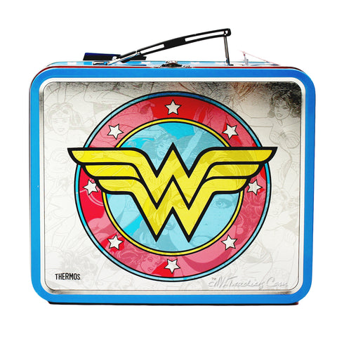 Wonder Woman Lunch Box with Thermos Bottle